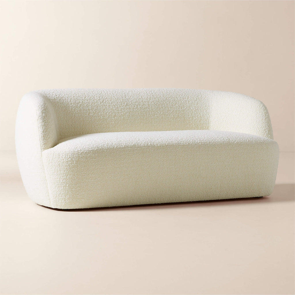 Gwyneth 68" Ivory Boucle Loveseat by goop
