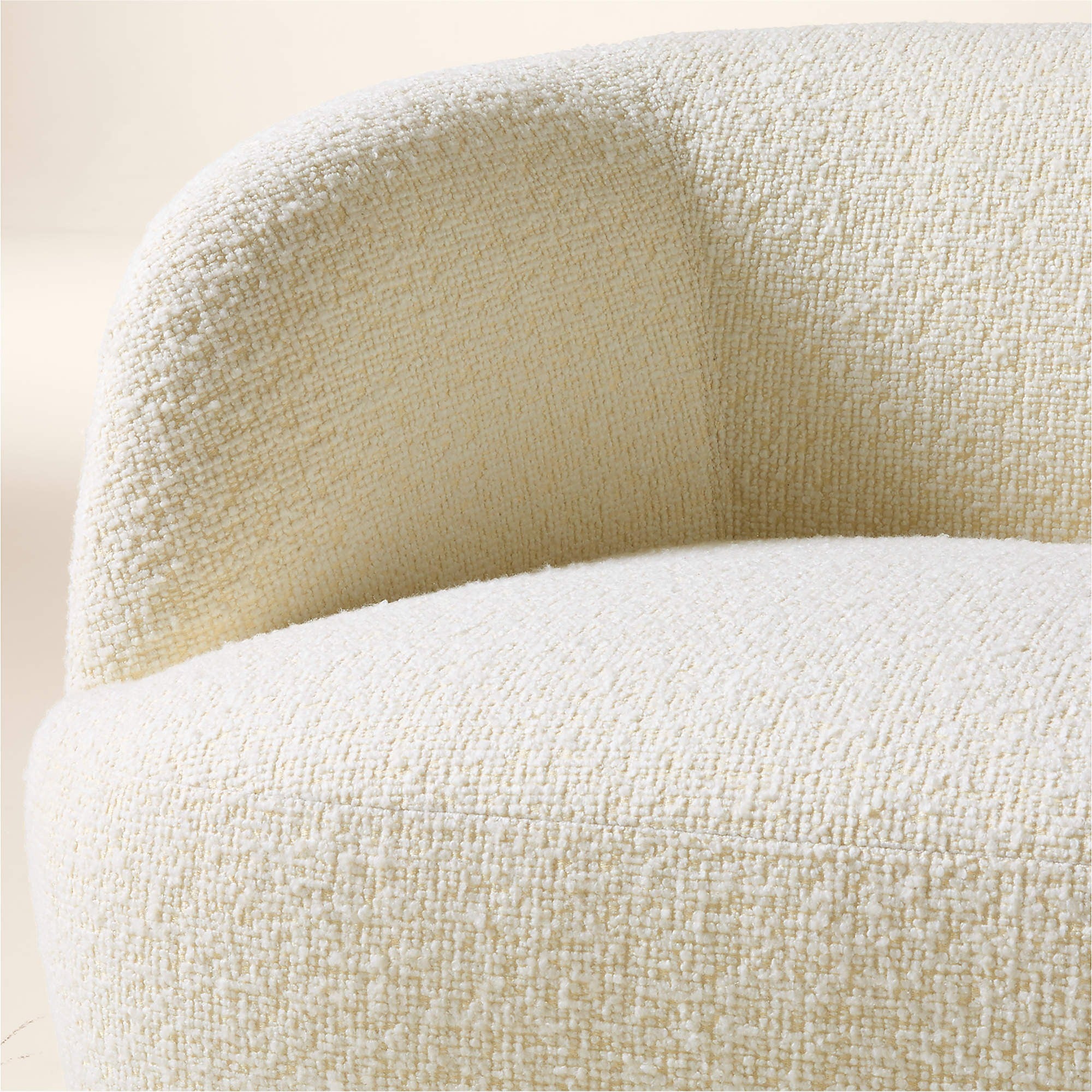 Gwyneth 68" Ivory Boucle Loveseat by goop