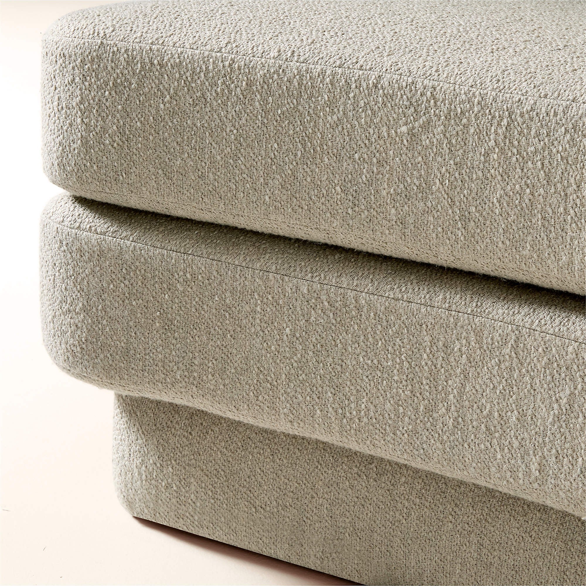 Desmond 98" Curved Grey Boucle Dining Banquette