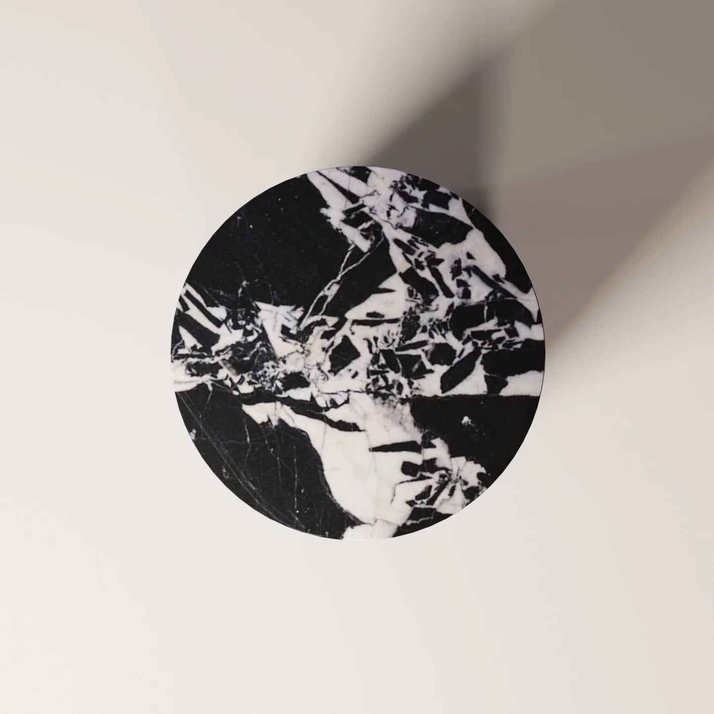 NOË 45 Noir Antique Side Table - Modern Travertine Furniture