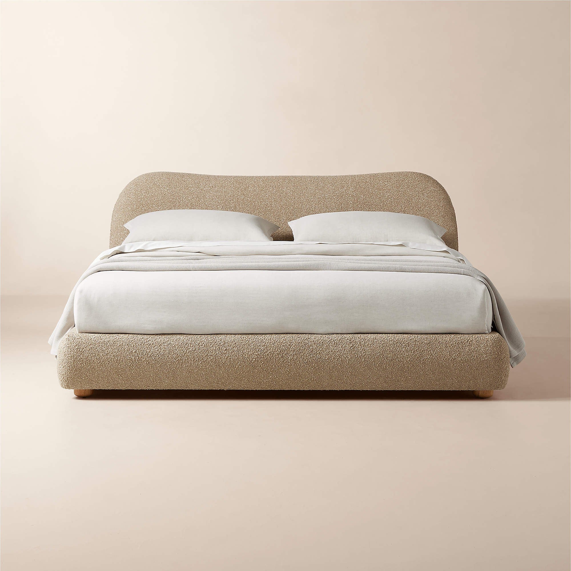 Diana Camel Brown Boucle King Bed