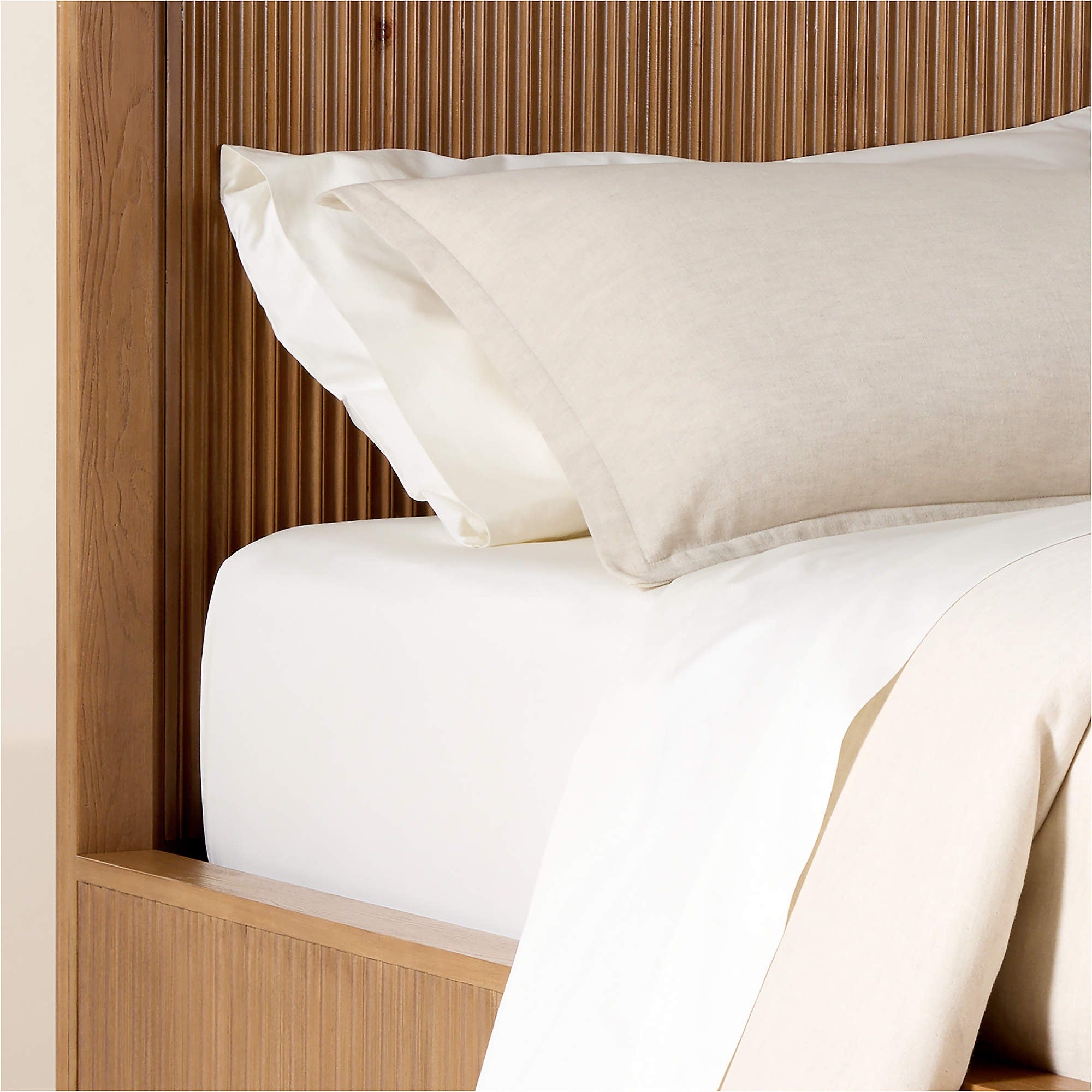 Davison Fluted Wood King Canopy Bed