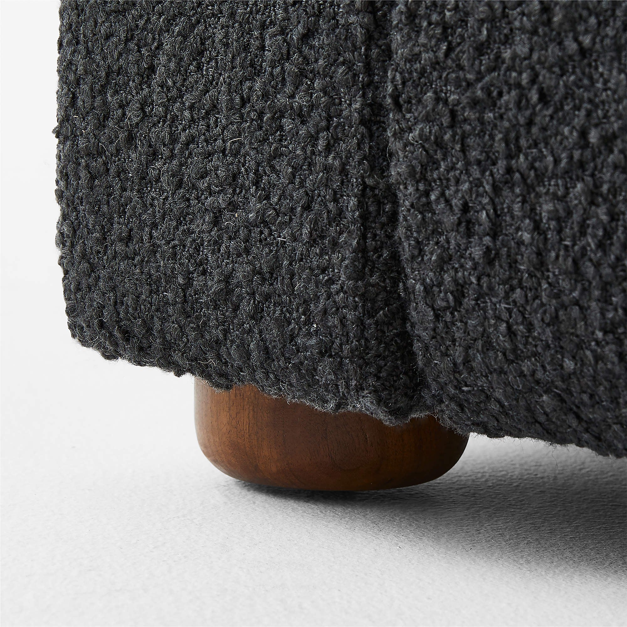 Diana Charcoal Black Boucle King Bed