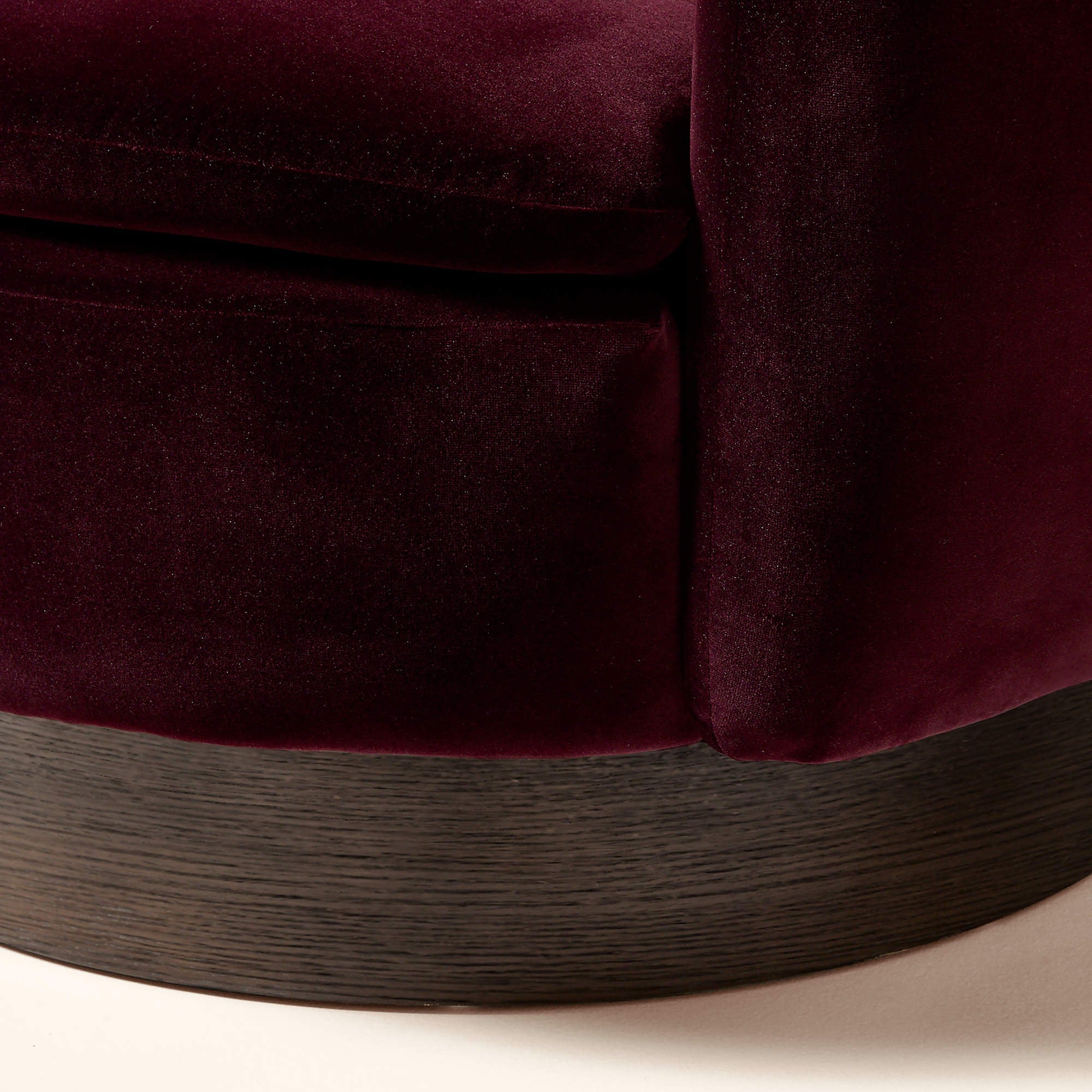 Muir Oxblood Velvet Swivel Chair