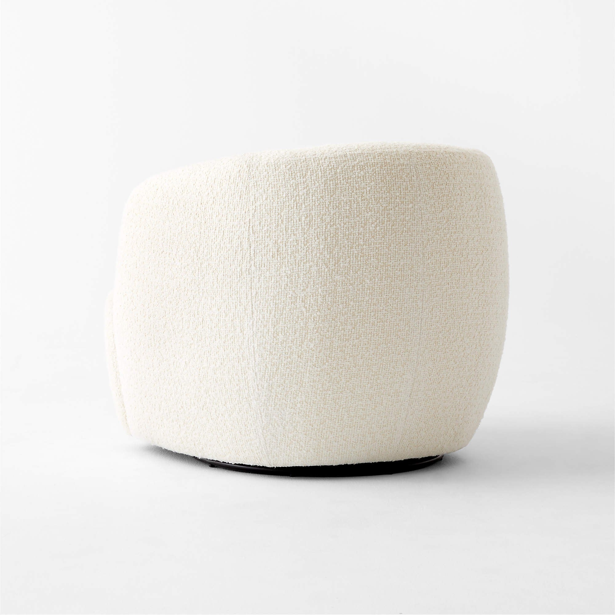 Gwyneth Ivory Boucle Swivel Chair by goop