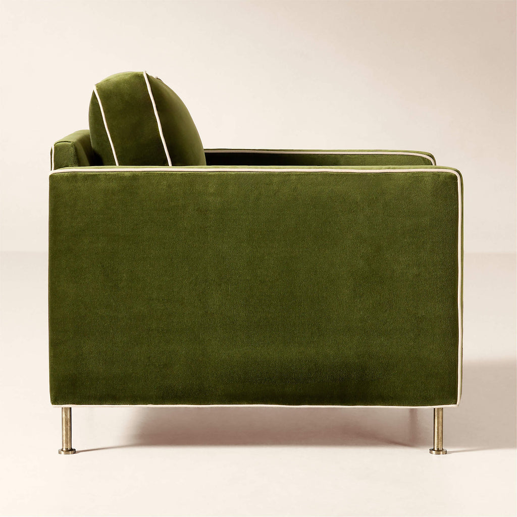 Brett Jade Green Velvet Accent Chair