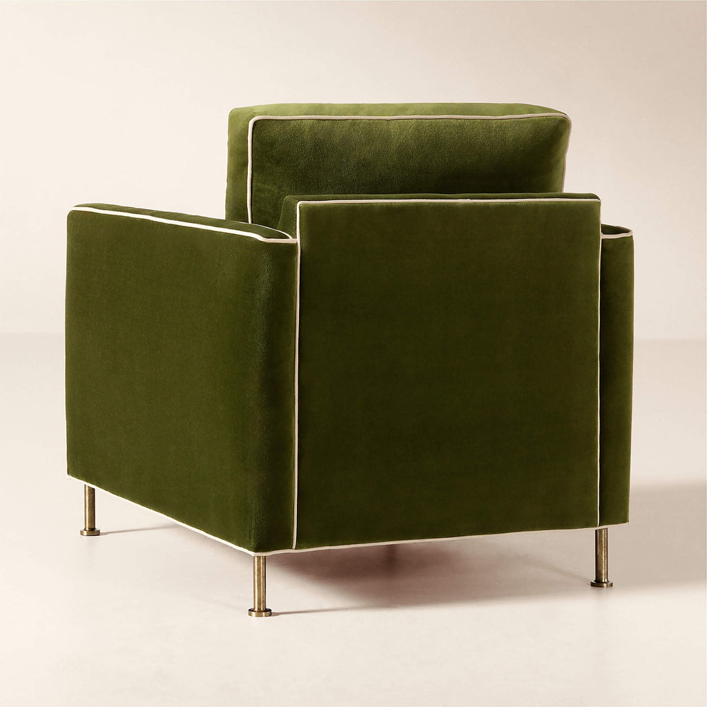 Brett Jade Green Velvet Accent Chair