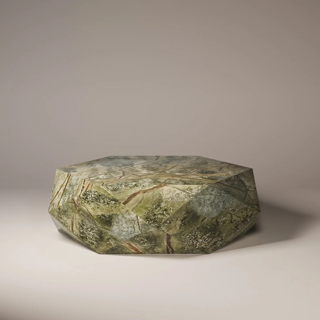 ERIOS Green Forest  Coffee Table - Modern Travertine Furniture