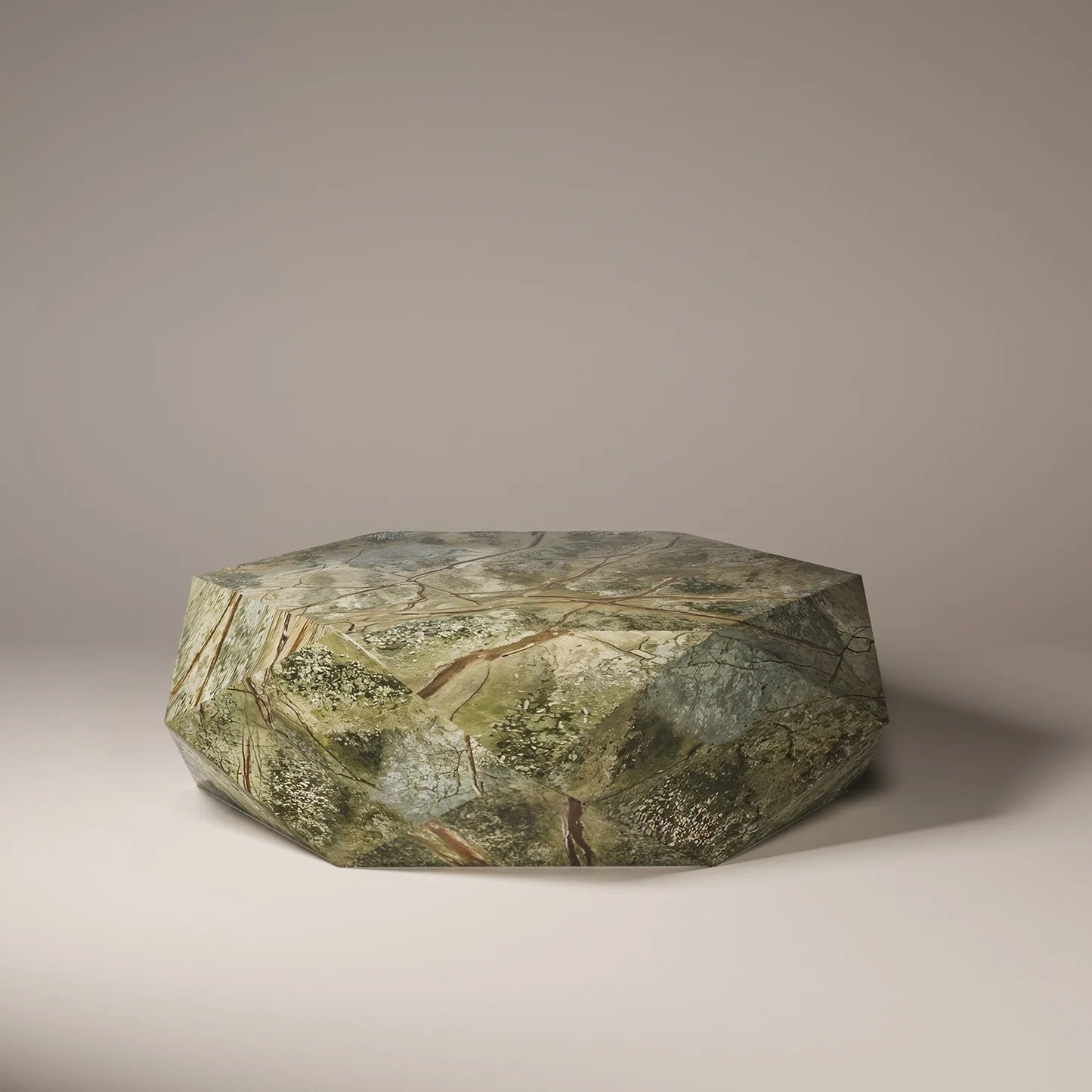 ERIOS Green Forest  Coffee Table - Modern Travertine Furniture