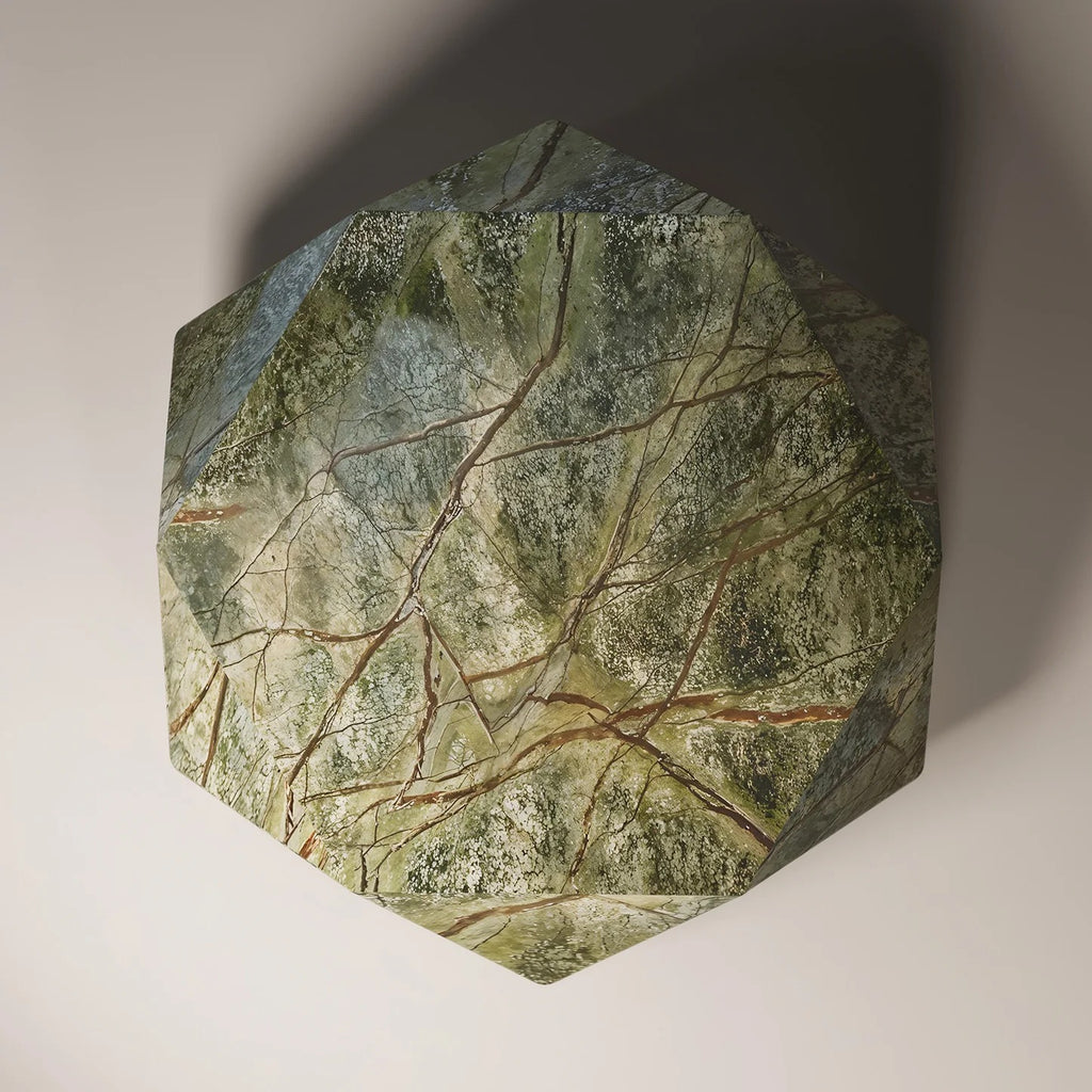 ERIOS Green Forest  Coffee Table - Modern Travertine Furniture