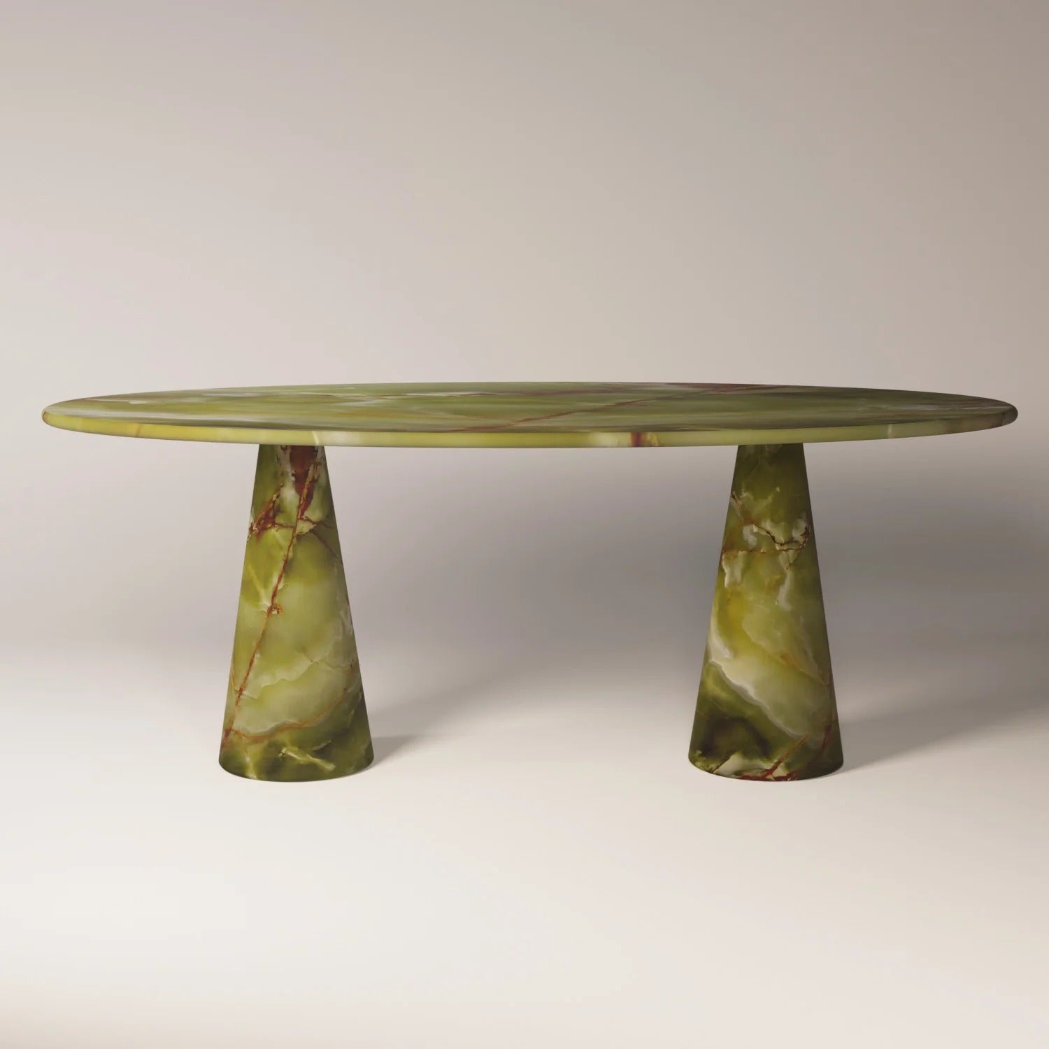 [CIOTA] Green Onyx Dinnig Table - Modern Travertine Furniture