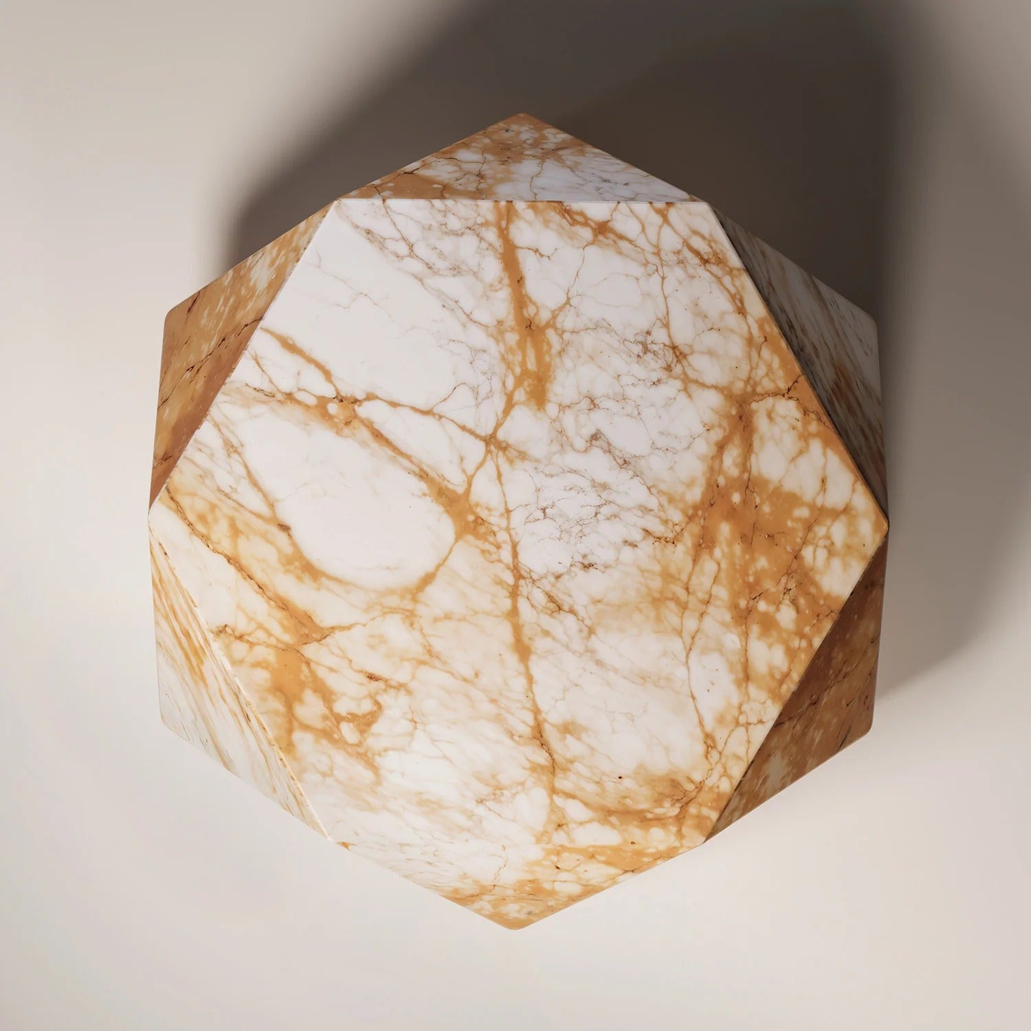 ERIOS Giallo Siena Coffee Table - Modern Travertine Furniture