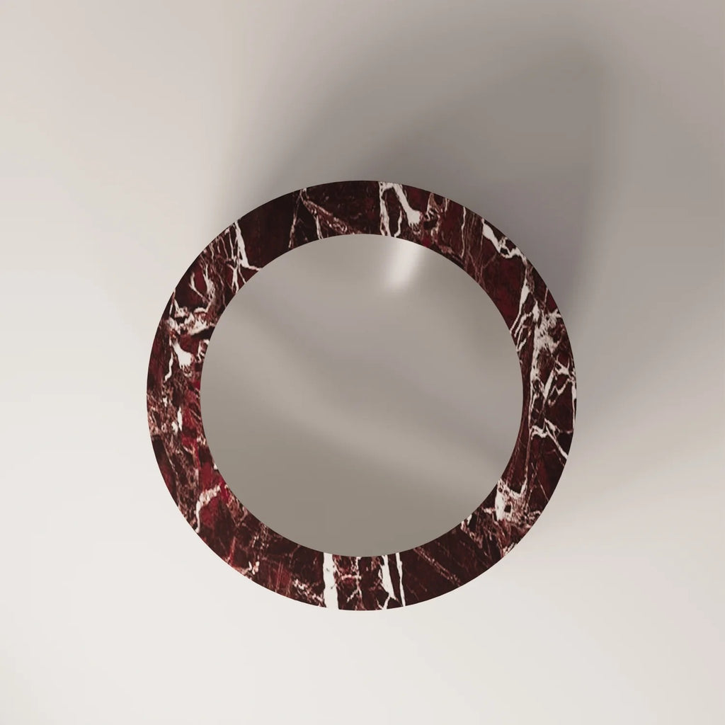 VARNA Rosso Levanto  Coffee Table - Modern Travertine Furniture