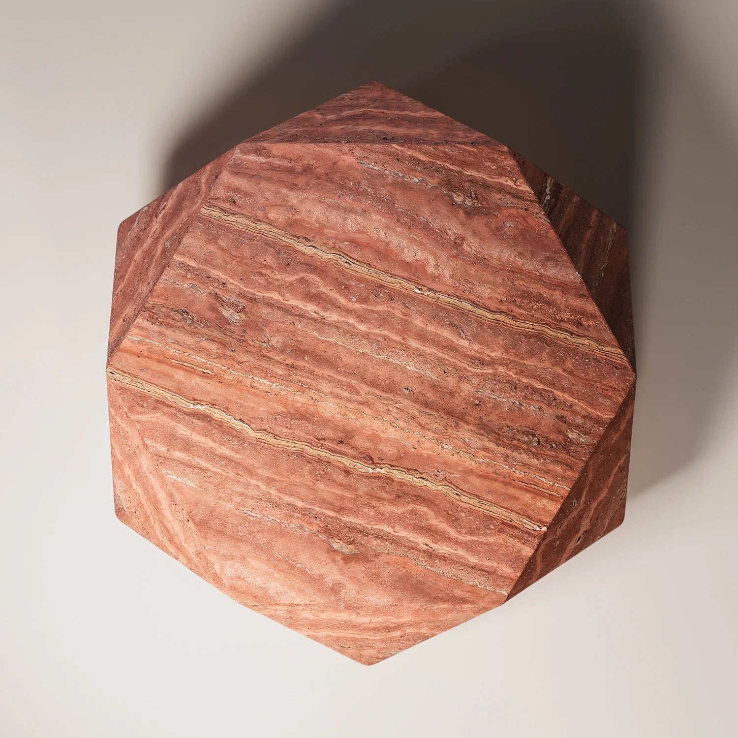 ERIOS Red travertine Coffee Table - Modern Travertine Furniture