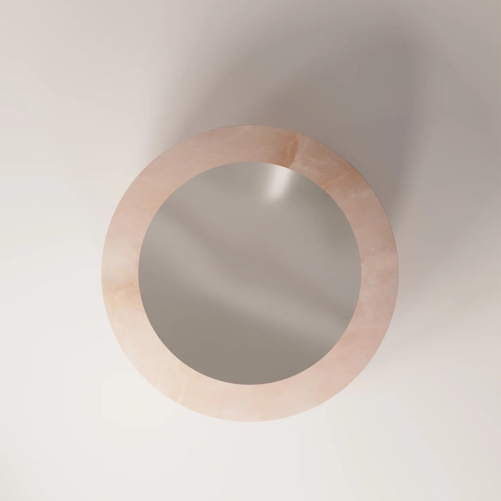 VARNA Pink Onyx  Coffee Table - Modern Travertine Furniture