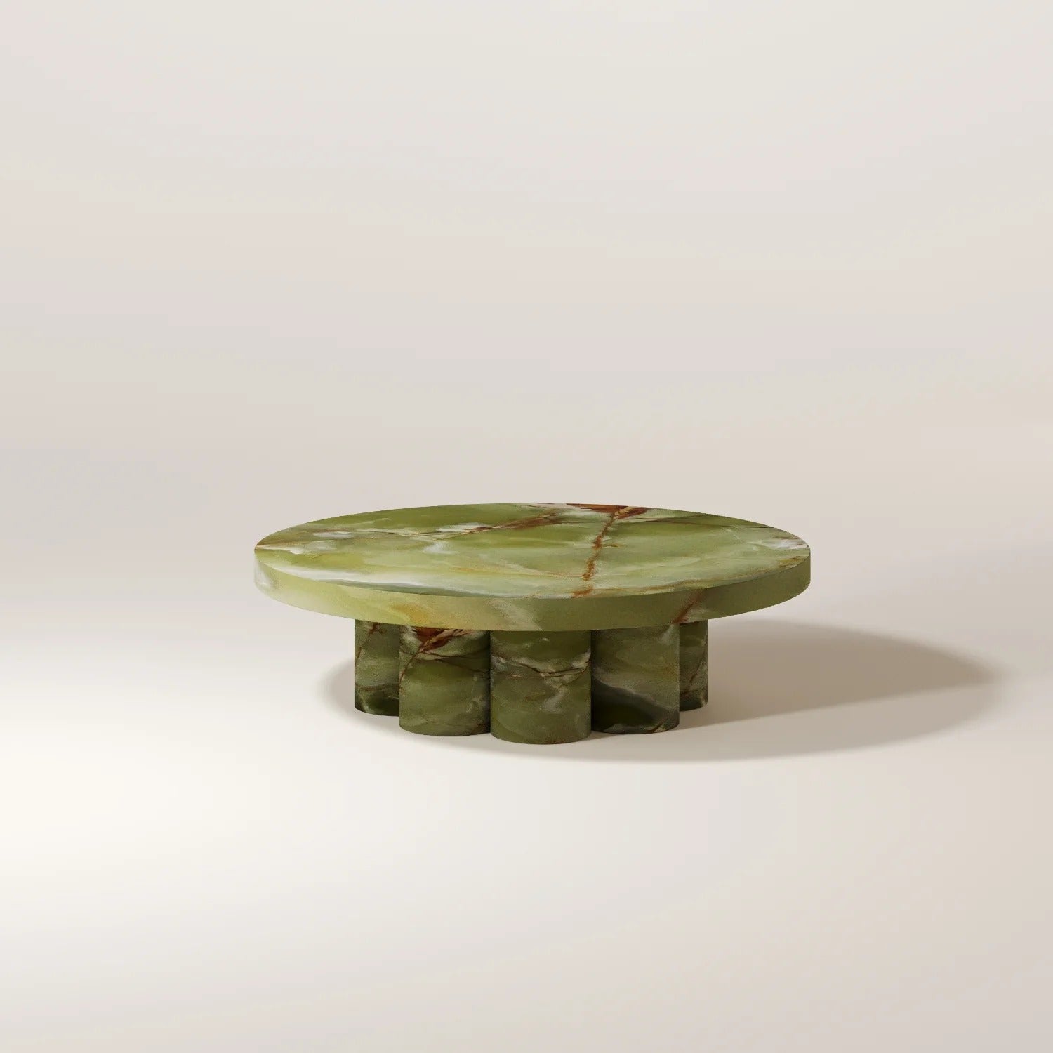 ARI Green Onyx Coffee Table - Modern Travertine Furniture