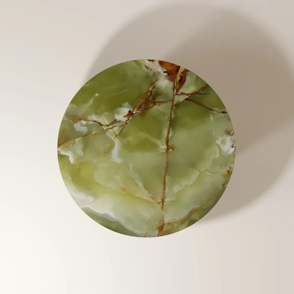 ARI Green Onyx Coffee Table - Modern Travertine Furniture