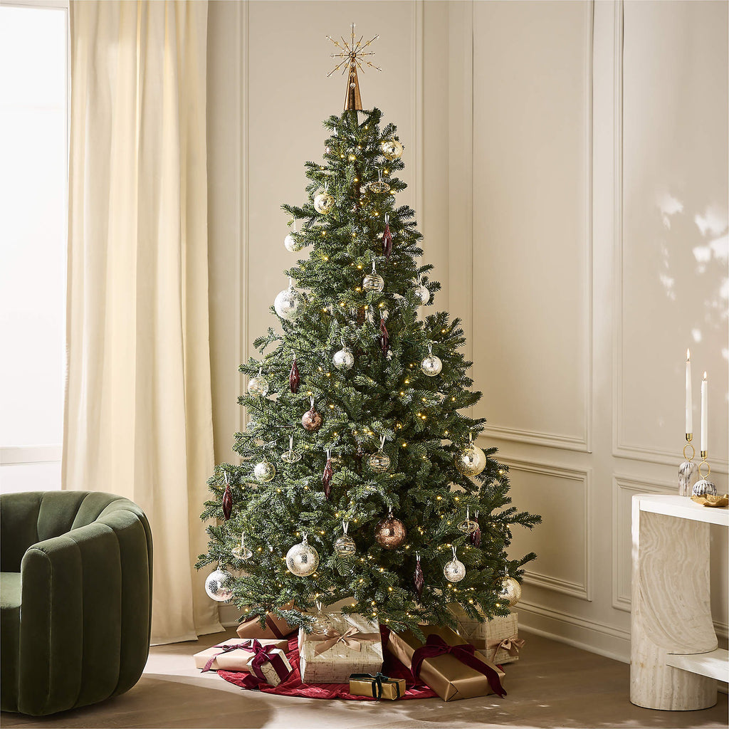 Faux Noble Fir Pre-Lit LED Christmas Tree with Warm White Lights 7.5'