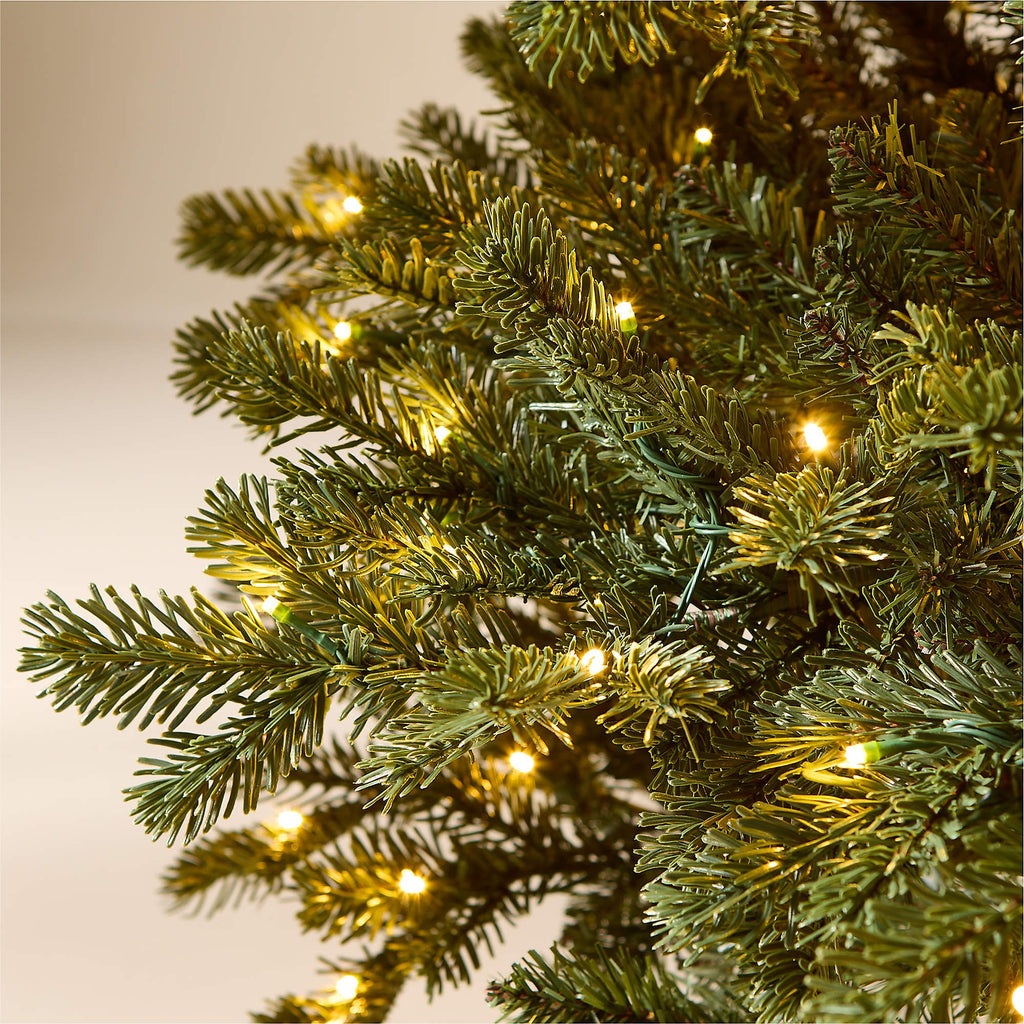 Faux Noble Fir Pre-Lit LED Christmas Tree with Warm White Lights 7.5'
