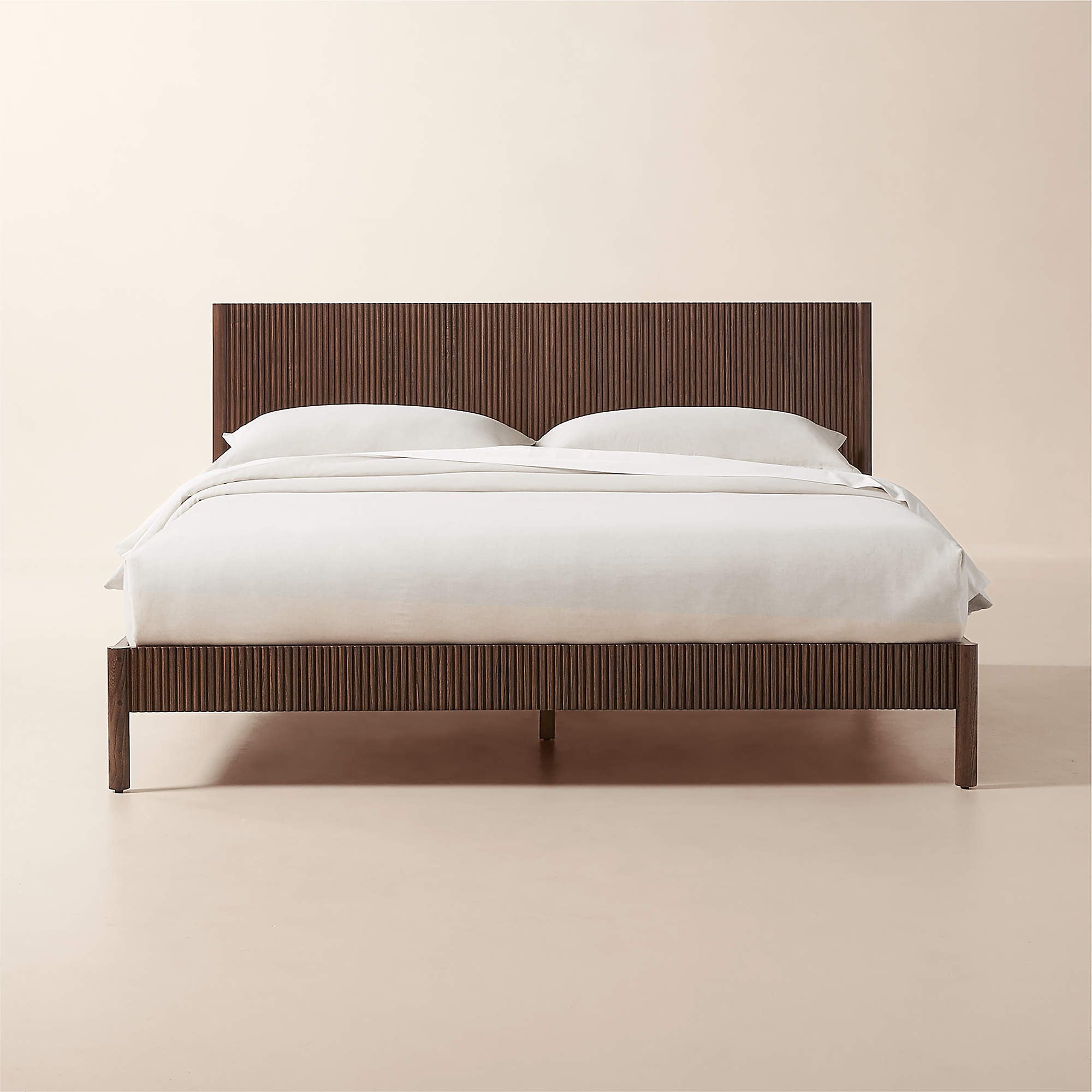 Siro Dark Mindi Wood King Bed