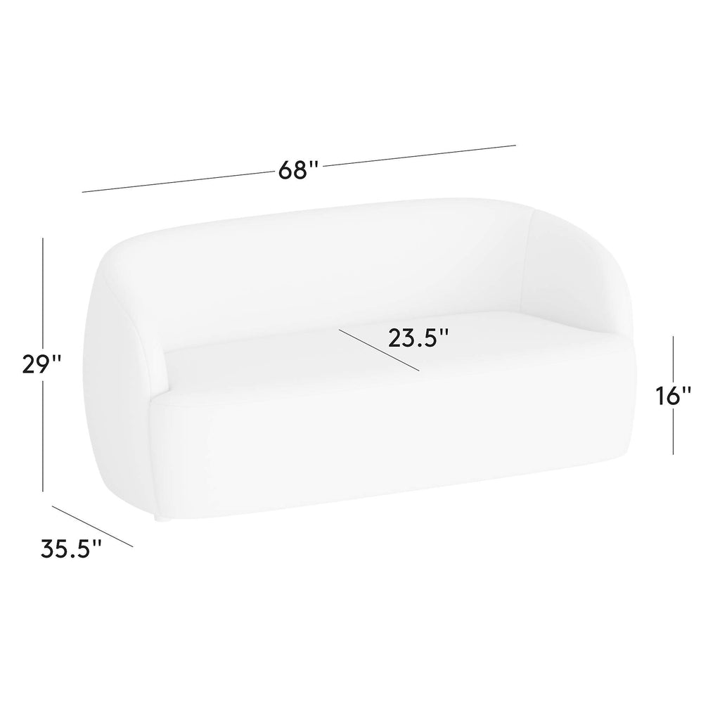 Gwyneth 68" Ivory Boucle Loveseat by goop